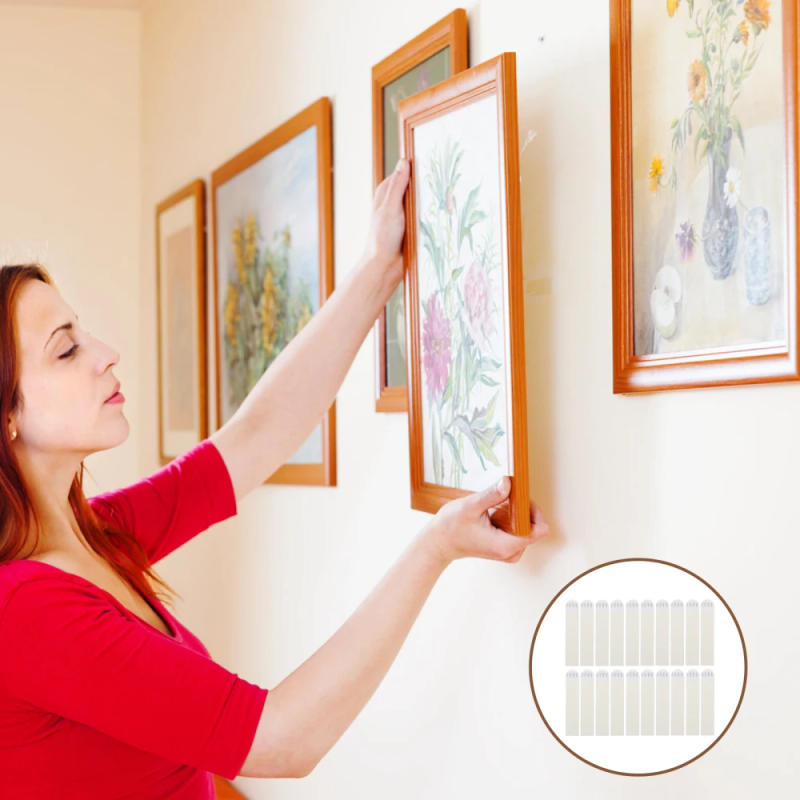 Description Picture 3 of item30pcs DIY Photo frame Stickers Picture frame Display Double Sided Self-adhesive Tape Wall Hooks Traceless Stickers home Decorate