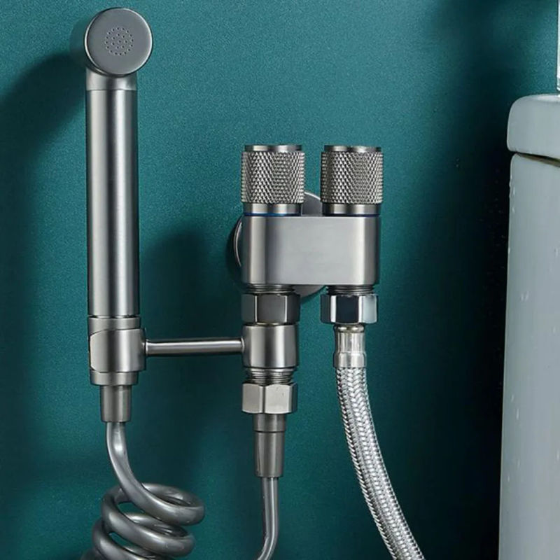 Description Picture 3 of itemG1/2 1 In Two Out Double Control Washing Machine Faucet Toilet Triangle Valve Kitchen Sink Bathroom Basin Faucet Accessories