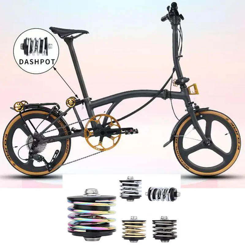 Description Picture 2 of itemFolding Bicycle Shock Absorber Steel Shaft Spring Rear Shock Absorber Effective Shock Absorption Cycling For Brompton Fold Bike