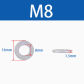 10pcs M8
