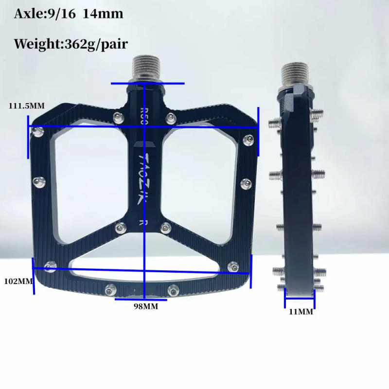 Description Picture 3 of itemNew TAOZIK-Ultralight Widened Bicycle Pedals, CNC DU + 3Sealed Bearings, Mountain Road Bikes High-Strength Bike Part Accessories