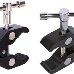 2Pcs Super Clamp with 1/4 and 3/8 Thread for Photography Camera Monitor LED Light Plate Glass Hooks Shelves Photo Accessories