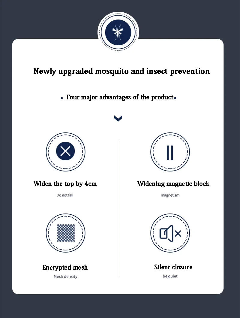 Description Picture 3 of itemSide opening mosquito proof door curtain 2024 summer new high-end magnetic suction strong magnetic screen door and window screen