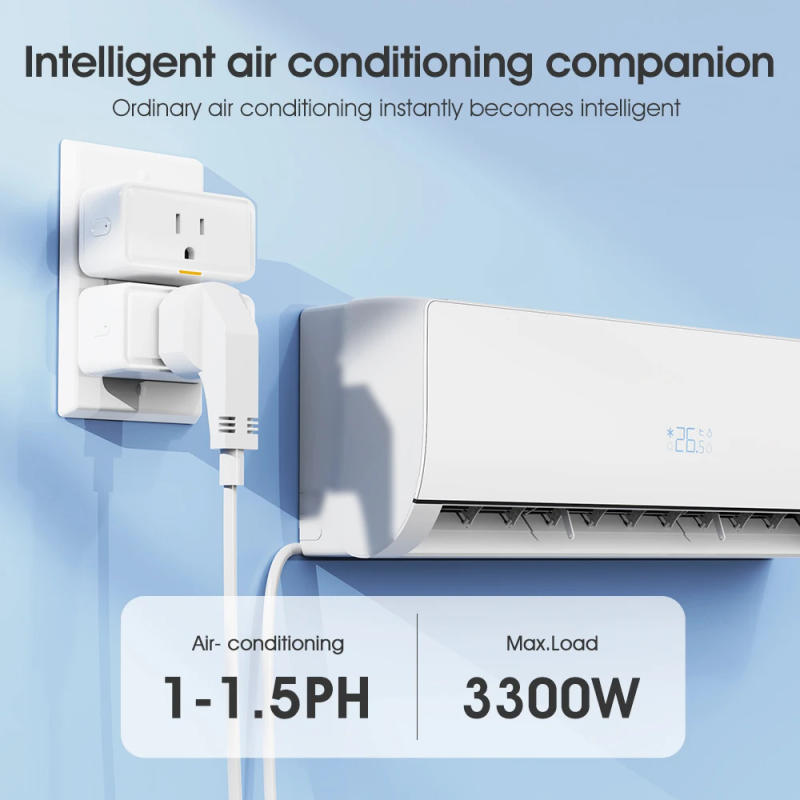 Description Picture 3 of itemRF433 Tuya Smart Plug US Wifi Socket 20A 3300W Overcharge Protection AC Wall Outlets With Timer Type-C Port Power Monitor Socket