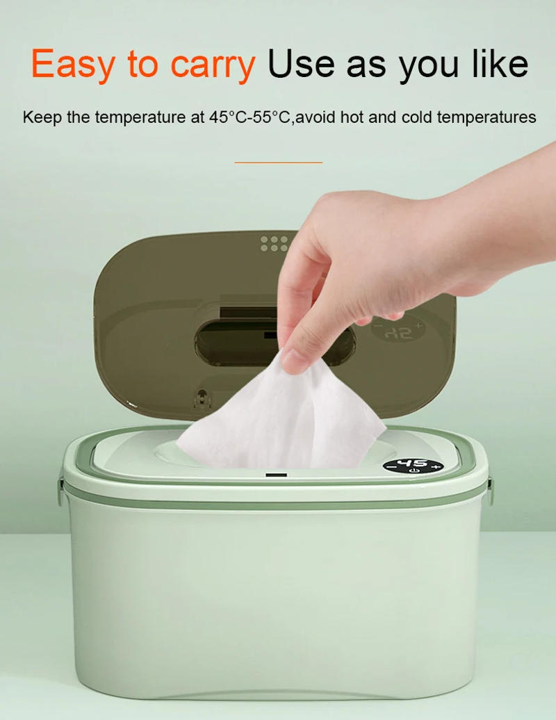 Description Picture 6 of itemBaby Wipes Heater Home Car Thermostat Tissue Paper Warmer Case Wet Towel Dispenser Heat Thermal Napkin Heating Box Cover EU US