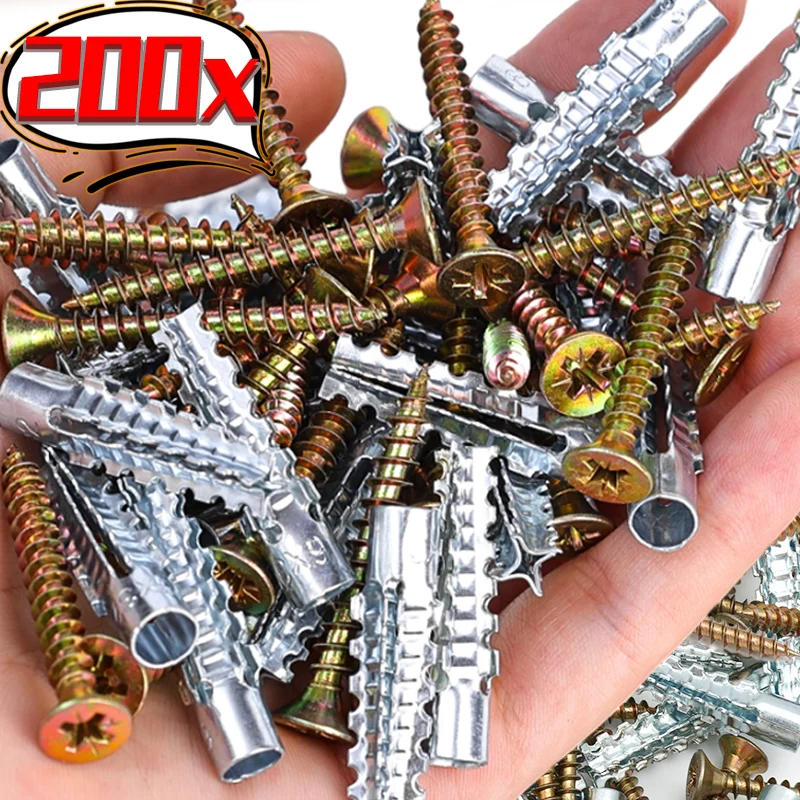 Description Picture 4 of itemSelf Tapping Screw Drilling Plug Metal Expansion Tube Pipe Solid Serrated Thorny Wall Anchor Expansion Bolt Fastener Improvement