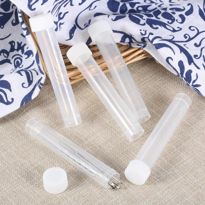 Description Picture 6 of item5pcs Transparent Sewing Needle Storage Tube Plastic Bead Pins Bottle Button Sequin Container Box Holder Felting Cross-stitch DIY