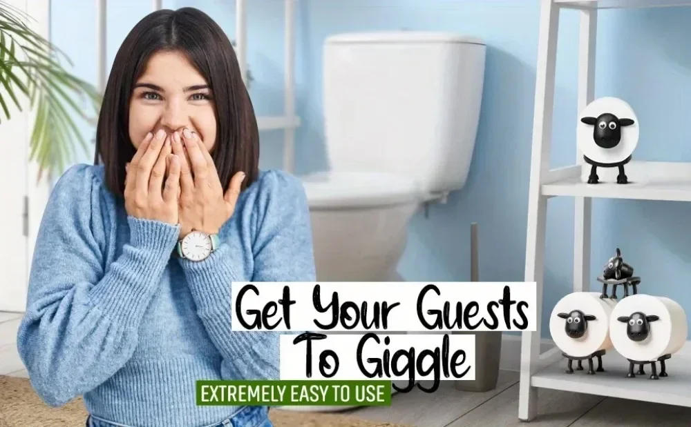 Description Picture 5 of itemNew Summer Resin Sheep Toilet Paper Holder Stackable Animal Tissue Organizer Creative Bathroom Decor for Farmhouse Modern Homes