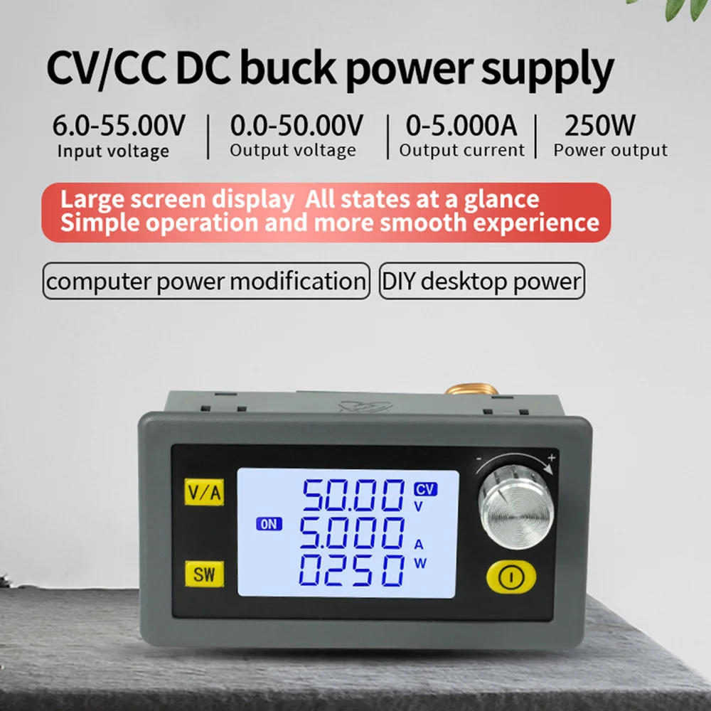 Description Picture 4 of itemDC 6V-55V to 0-50V 5A 8A 250W 400W CNC Adjustable DC Voltage Regulator CV CC Step Down Power Supply Module XY5005E XY5008E