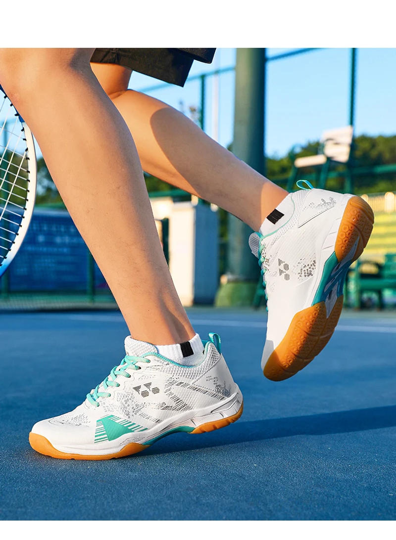 Description Picture 4 of itemMen Badminton Shoes Wear Resistant Training Sneakers Professional Table Tennis Shoes Competition Casual Outdoor Volleyball Shoes