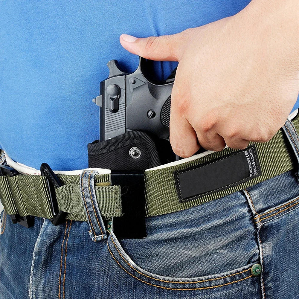 Description Picture 4 of itemUniversal Tactical Gun Holster, Concealed Carry Holsters, Belt, Metal Clip, IWB, OWB, Airsoft, Bag for All Size Handguns