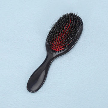 1 Pcs Oval Boar Bristle & Nylon Hair Comb Mini Anti-static Hair Scalp Massage Comb Hairbrush Salon Hair Brush Styling Tool