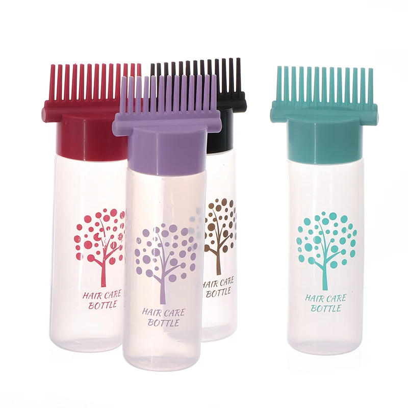 Description Picture 3 of item180ML Refillable Bottle For Hair Dye Shampoo Plastic Applicator Comb Dispensing Salon Oil Hair Coloring Hairdresser Styling Tool