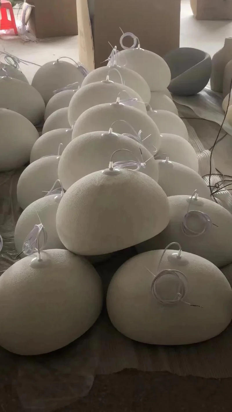 Description Picture 3 of itemNordic Wabi Sabi Pendant Light Modern LED Ceiling Chandelier for Living Room Bedroom Dining Room Designer E27 Decor Hanging Lamp