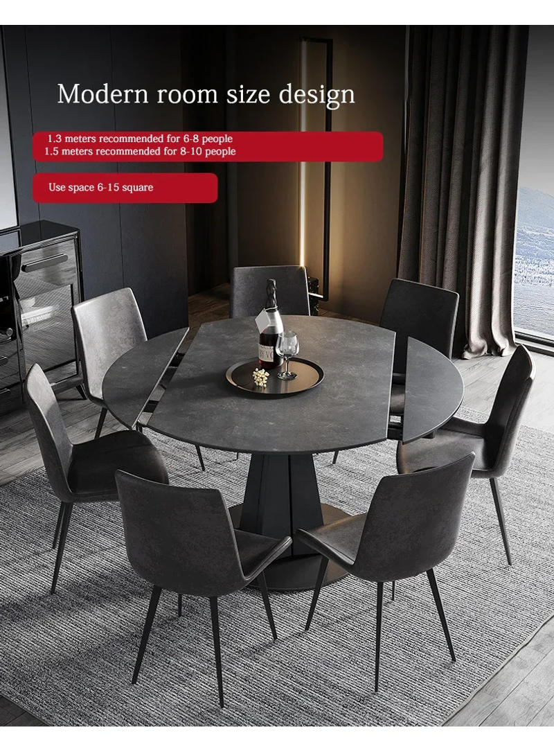 Description Picture 3 of itemEuropean-Style Dining Room Sets Slab Round Dining Table Modern Minimalist Multi-Function Mesas De Jantar Hotel Furniture
