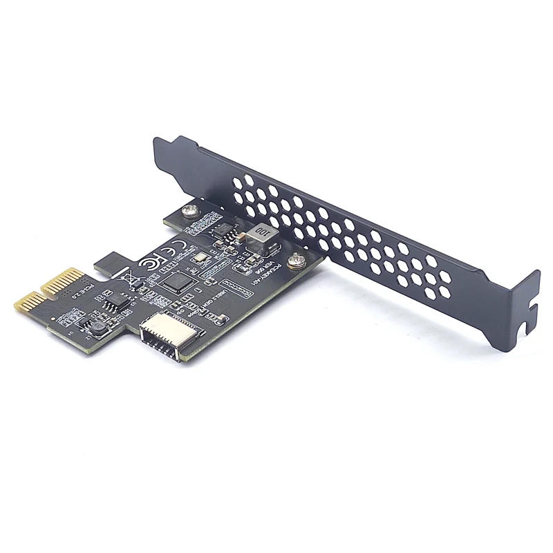Description Picture 6 of itemNEW Add on Card PCI Express 2.0 X1 USB 3.2 Gen1 TYPE-E Card PCIe Front Type-C Adapter Riser USB3.1 Gen1 A-KEY 5Gb Expansion Card