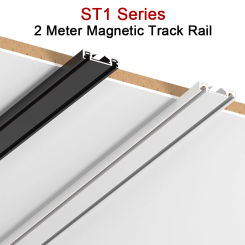 2meter ST1 Series White Black Surface 200cm Ultra Thin Slim Magnetic Track Light High Hardness Flexible Fixture Living Home
