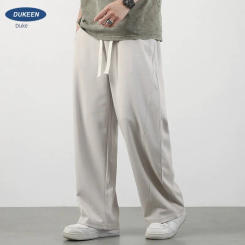EN American Straight Casual Summer HigH Street Wide Leg With A SenSe Of Gray Sanitary For Men's Long Pants