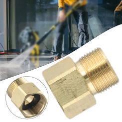 Pressure Washer Adapter Tools Connector Element Fittings M22 15mm Male Thread To Metric Adapter Parts 1 Pc Brass