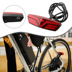 1PC Electric Bicycle Rear Tail Light LED Lamp Fit For 48V For E-Bike Electric Bike Accessories Waterproof Tail Light