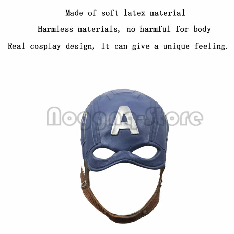 Description Picture 2 of itemCosplay America Movie Character Captain Head Funny Halloween Mask Full Face Costume Props Christmas Carnival Party Mardi Gras