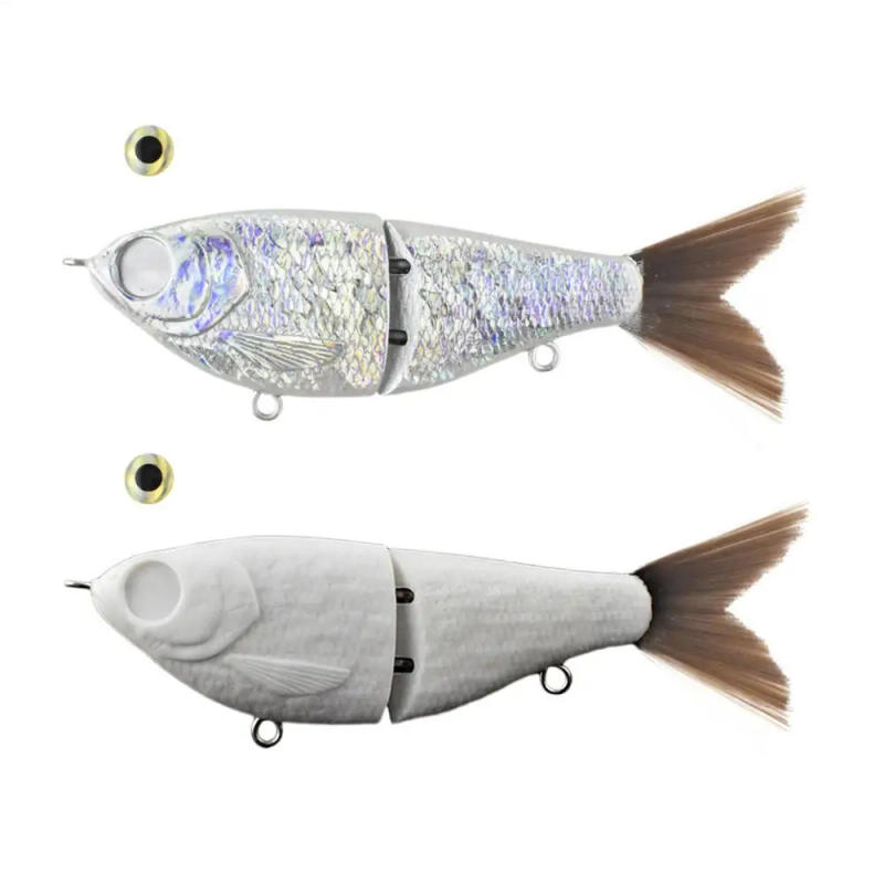 Description Picture 2 of itemUnpainted Blanks Fishing Lures Need To Make Your Own Lure Bait Two-section Fishing Hard Bait ABS simulate Bait For Sea Fishing