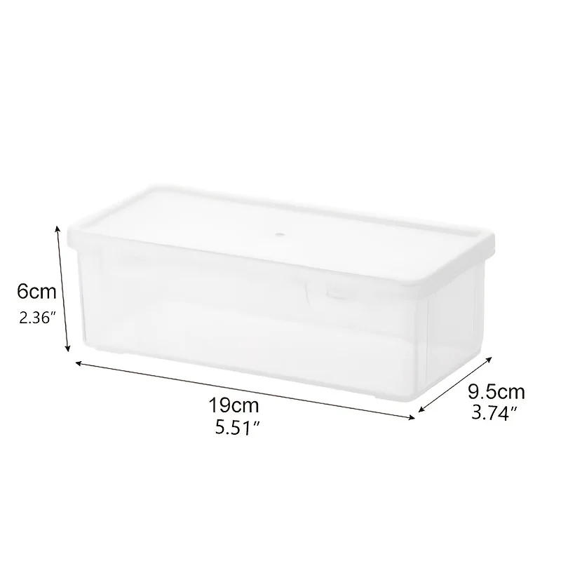 Description Picture 2 of item1/5pcs Transparent Plastic Storage Box To Store Small Items Toys Ornaments Jewelry Stickers Cards Organizer With Buckle DIYstuff