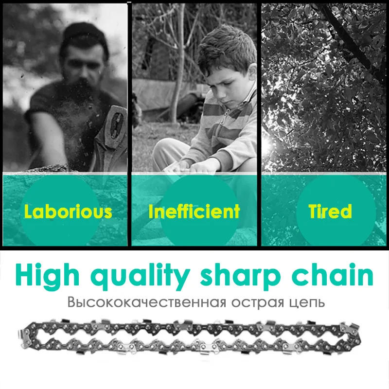 Description Picture 2 of item6in Chain Saw 1/4 Chains Blade Electric Chainsaws bar Parts Garden Tools Spares Steel 6in 36,DL,Mini Electric Chainsaws Chain