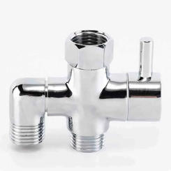 Brass 3 Way 1/2 Shower Head Mount Valve Diverter Converter For Toilet Bidet Shower Bathroom Kitchen