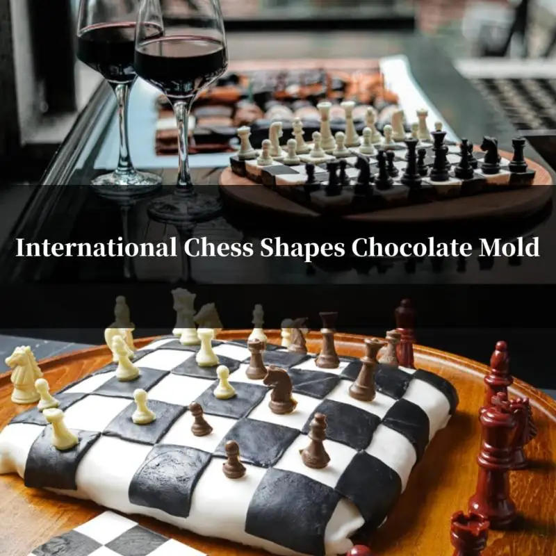 Description Picture 6 of item2/1Pc DIY Cake Mold Chess Shaped Chocolate Molds Ice Cube Mould Baking Silicone Mold Cake Decorating Tools Kitchen Accessories