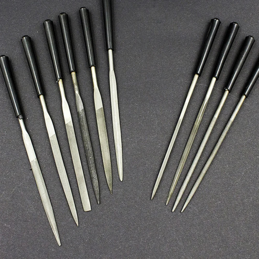 Description Picture 4 of itemSTONEGO Needle Files Set, 5PCS/10PCS, 3x140mm, for Jewelers, Diamond Carving, Metal, Glass and Stone Crafts, Hand Tool