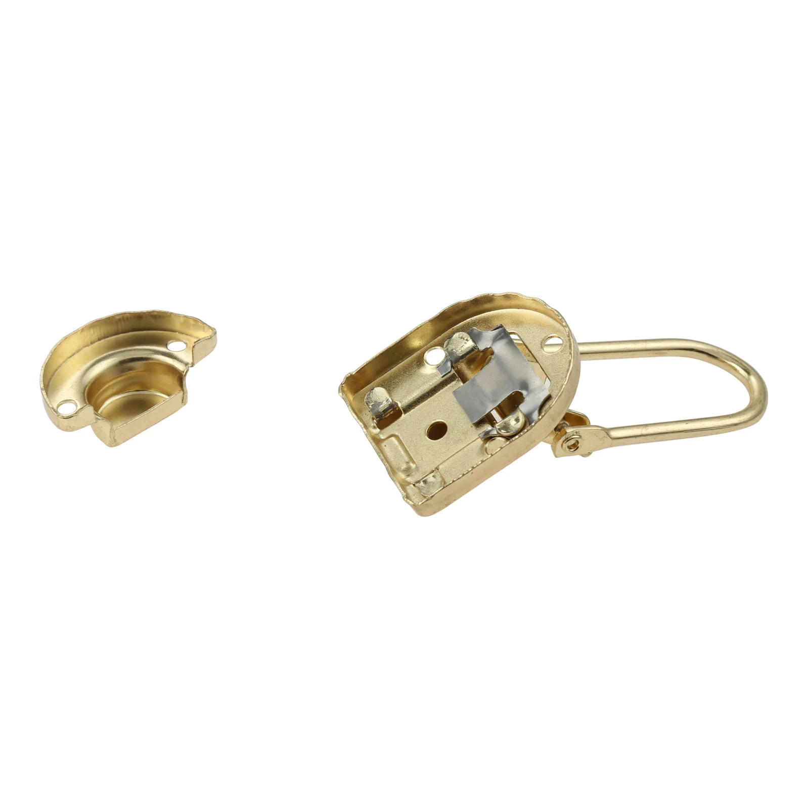 Description Picture 4 of item2 Pcs Gold Metal Lock Hasp Latch Clasp Toggle Buckle Luggage Guitar Flight Case Button Knot Drawbolt Closure Latch For Gift Box