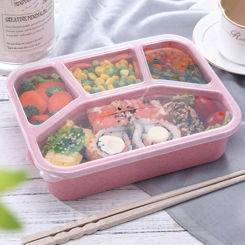 Fruit Boxes Salad Boxes Work Microwave Heating Bento Box Children's and Students' Lunch Boxes Sealed in Compartmentsdropshipping