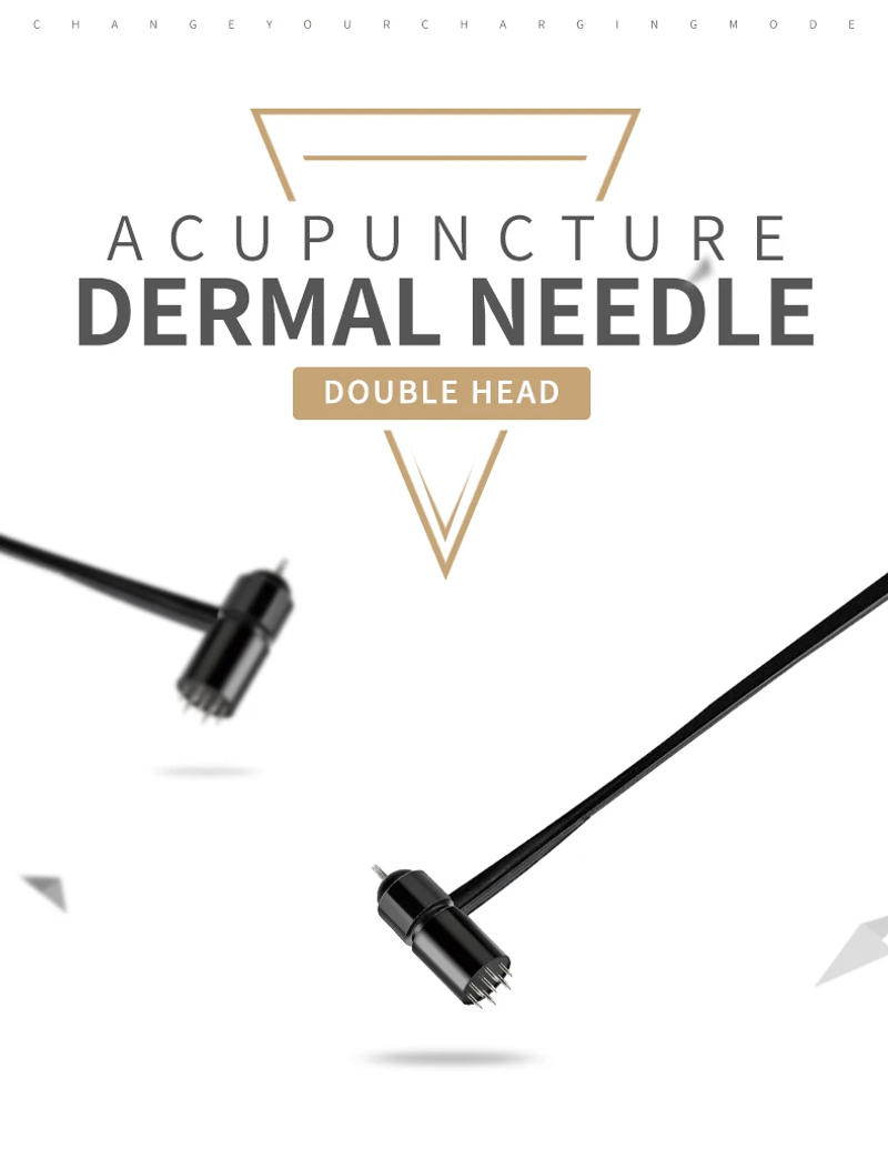 Description Picture 2 of itemDouble Head Dermal Needle Disposable Plum Blossom Needle Skin Seven Star Needle Blood Hammer Sterile Acupuncture Cupping Massage