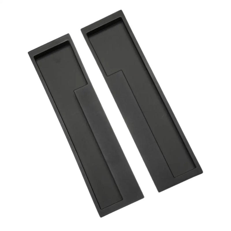 Description Picture 2 of item1 Pair Heavy Duty Recessed Flush Pull Finger Insert Door Handle for Sliding Door, Cupboard, Drawer, Cabinets