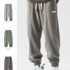 EN Leggings Men S Spring Autumn American Work And Patchwork Casual Sports Knitted Pants Trendy Brand