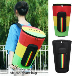 8/9/10/11/12 Inch Djembe Bag Case Thick Shockproof Waterproof Africa Drum Bags Tambourine Shoulders Back Package Mulited Black