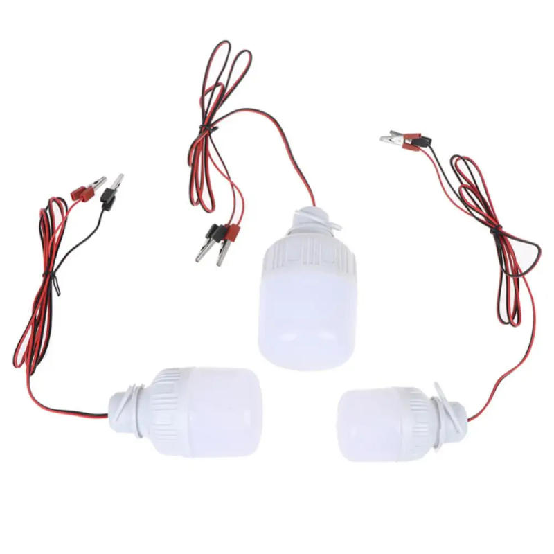 Description Picture 3 of item12V LED Lamps Alligator Clip Portable Light Bulbs 5W 9W 15W Outdoor Camp Tent Night Fishing Hanging Light Emergency Light
