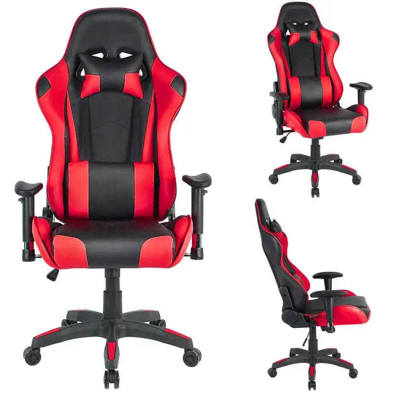Description Picture 4 of itemHousehold Office Chairs Computer Gaming Chairs Furniture Armchair With Footrest Headrest Lumbar Pillow Adjustable Backrest HWC
