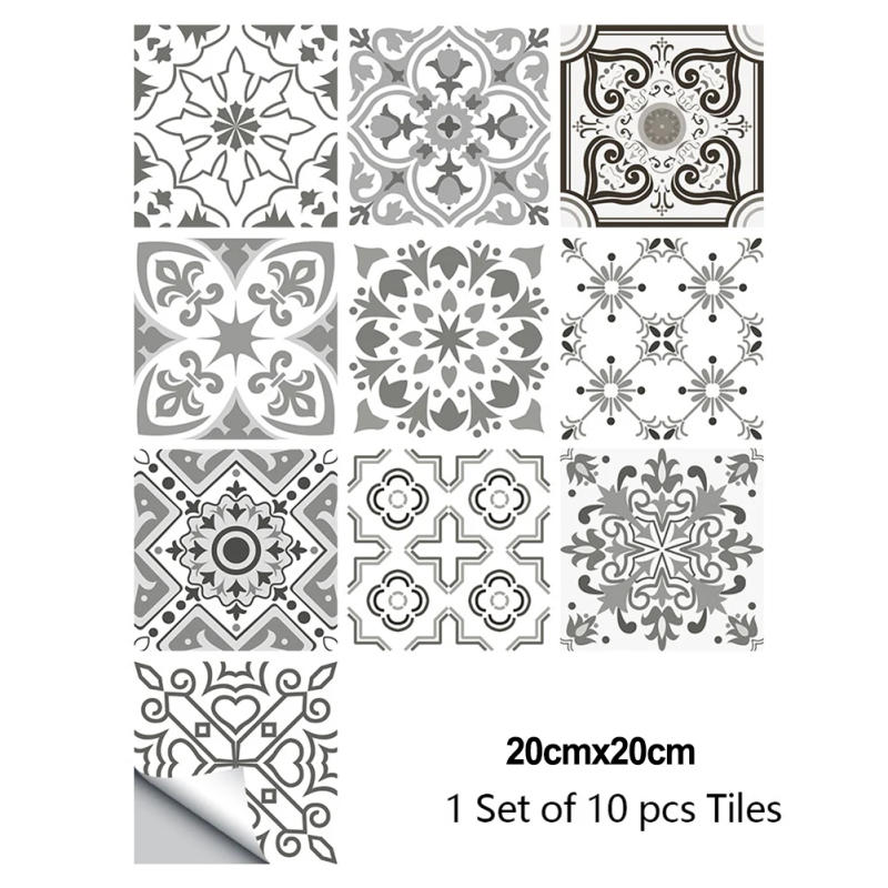 Description Picture 4 of itemKitchens Laundry Rooms Tile Stickers Tiling 20x20 Cm 3D Bathroom Walls For Indoor For Smooth Walls Gel Crystal