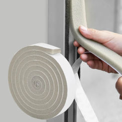 Foam Self-adhesive Door Window Sealing Strip Wearable Sliding Dustproof Sponge Strip Soundproof Home Insulation Sealing Tape