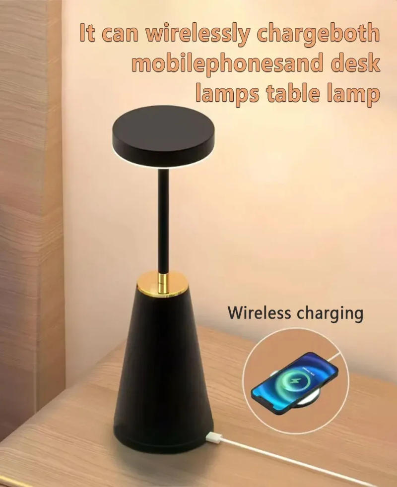 Description Picture 6 of itemRechargeable Metal LED Table Lamp Wireless Charging Desk Lamp Touch Sensor Bar Office Bedside Ambient Light 3 Colors Dimmable