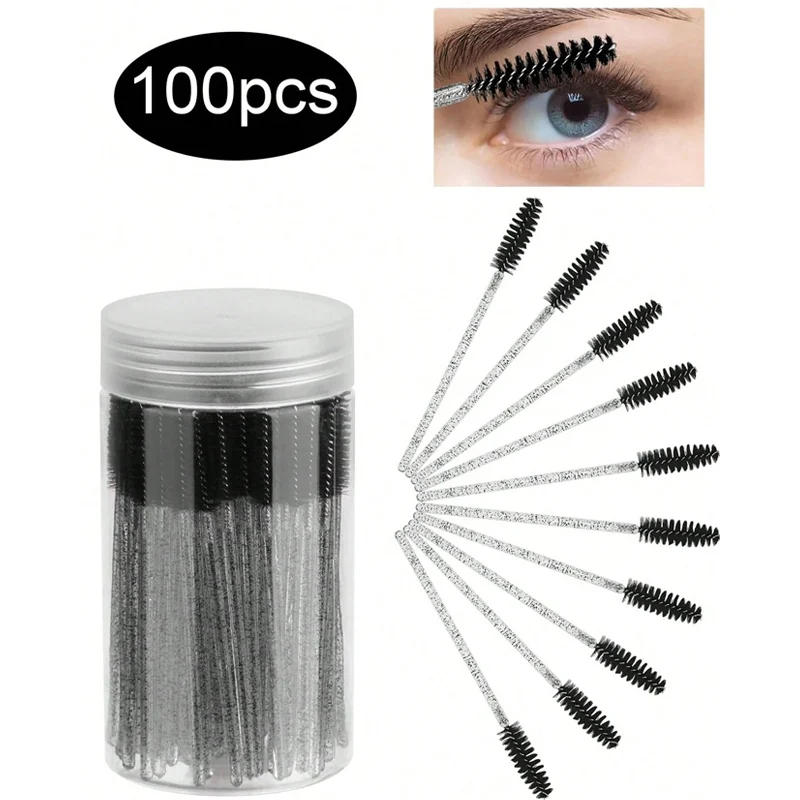 Description Picture 3 of item50/100pcs For Eyelash Extension Makeup Disposable Eyelash Brushes Spoolies Micro Lash Mascara Wands Combs Wholesale