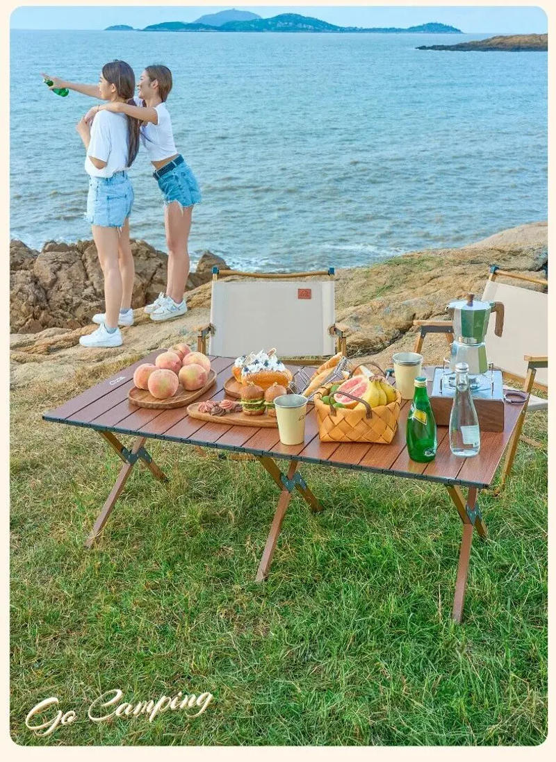 Description Picture 6 of itemFoldable Table Portable Folding Tables Camping Desk Ultralight Carbon Steel Coffe Tables Hiking Fishing Supplies Barbecue