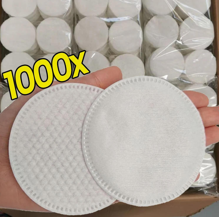 Description Picture 4 of itemFacial Makeup Remover Disposable Cotton Pads Soft Breathable Double Sided Round Nail Polish Remover Cleansing Pads Makeup Tools