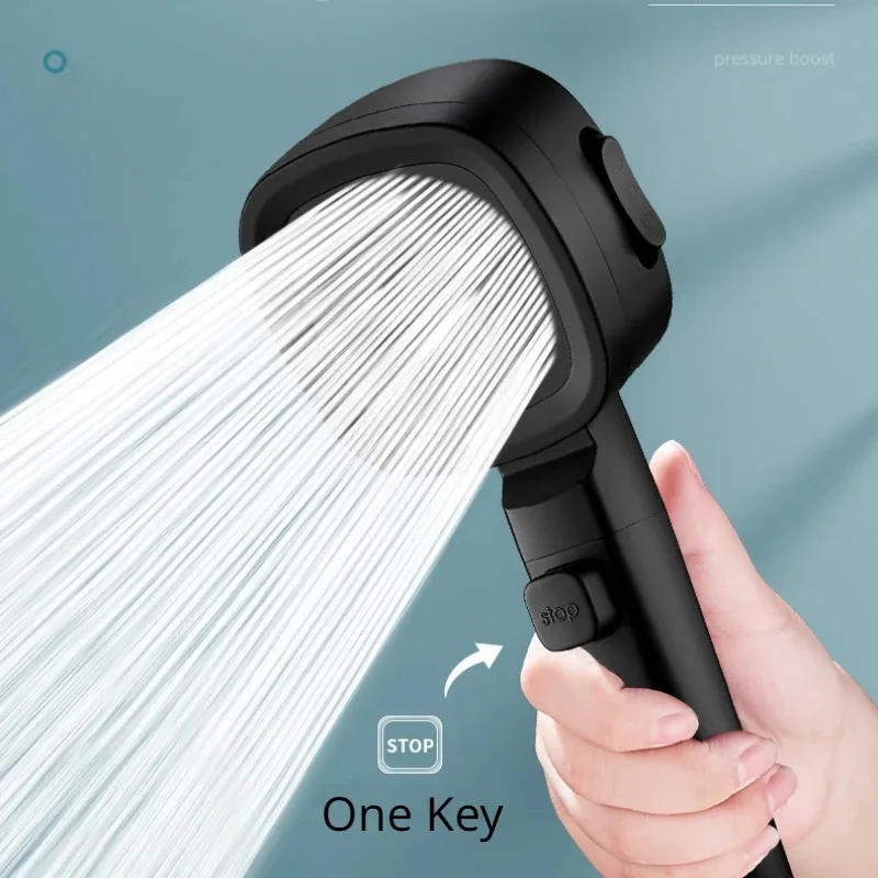 Description Picture 4 of itemHouse High Pressure Shower Head Filtered purified 3 Modes Shower Heads Adjustable OneKey Stop Water Massage Sprayer Accessories