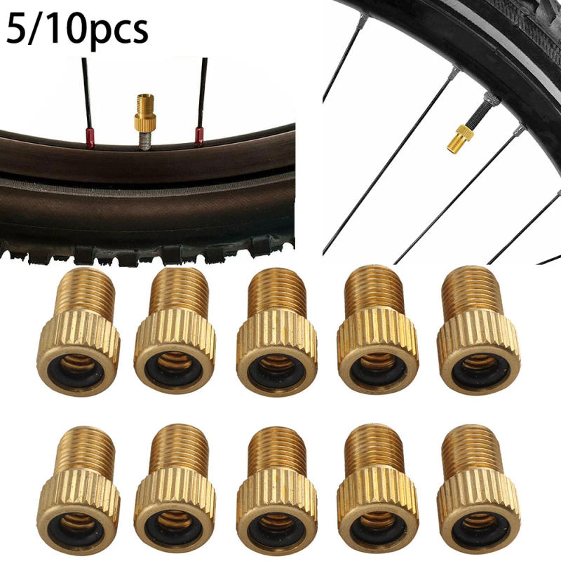 Description Picture 2 of item5/10PCS Bicycle Valve Adapter DV SV Dunlop French Valve To AV Car Pump Valve Bike Accessories Repair Replacement Parts Adapters