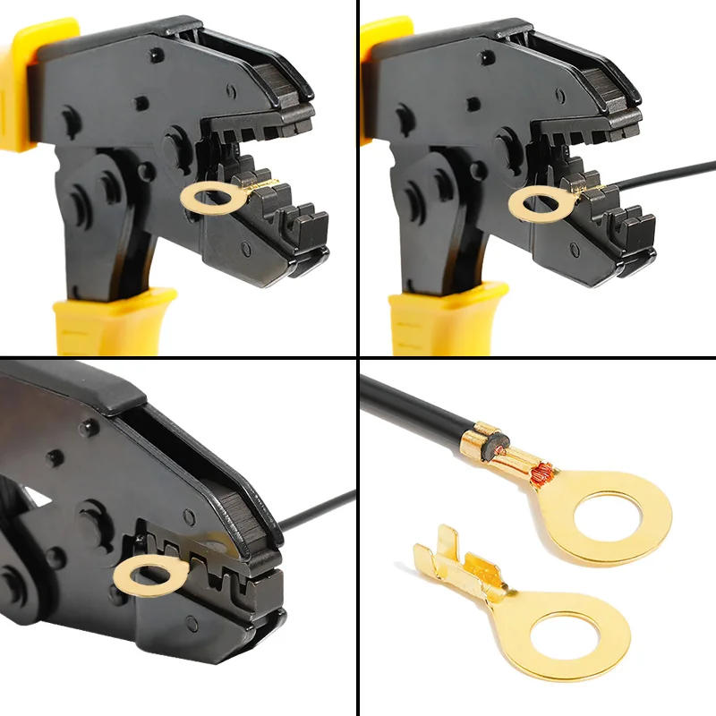 Description Picture 3 of item100PCS Ring Crimp Terminal Lugs Electrical Wire Cable Connectors Gold Brass M3 M4 M5 M6 M8 M10 O-Shoe Type Plug for Splice Screw