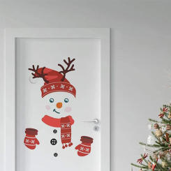 Cartoon Snowman Christmas Refrigerator Magnets Cabinets Funny Stickers Cute Kitchen Garage Holiday Home Decor Door