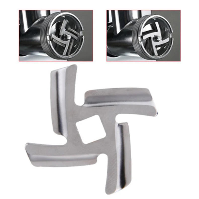 Description Picture 2 of item1pc/3pcs Meat Grinder Blade Stainless Inner Hole 8mm Meat Grinder Parts Blade For MGB Series Meat Grinder Kitchen Appliance Part